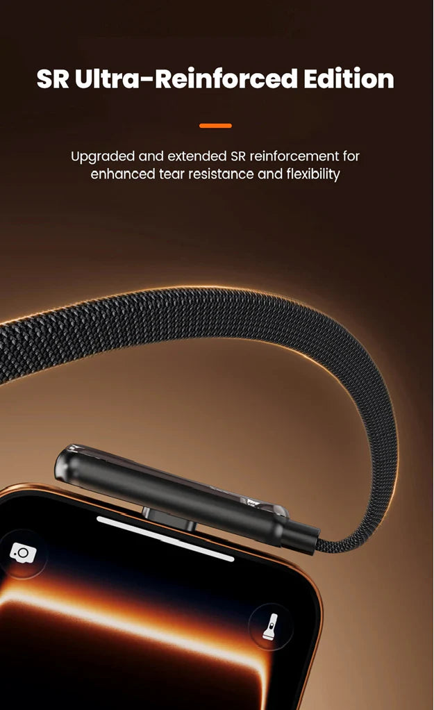 2-in-1 USB-C Fast Charging Cable with Foldable Phone Stand (240W)