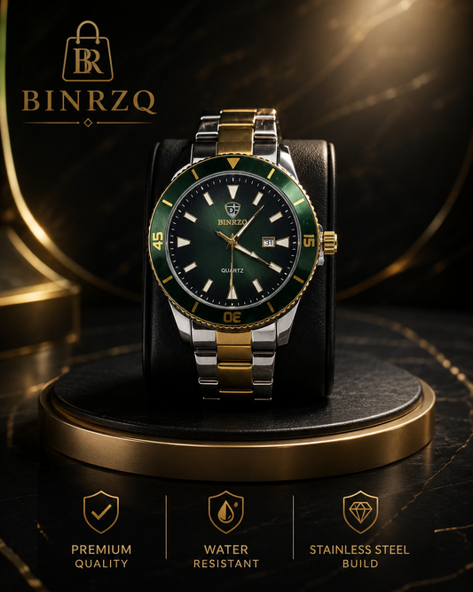 Men's Luxury Gold Quartz Watch