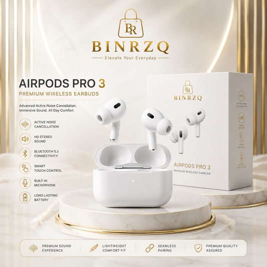 AirPods Pro 3 Wireless Earbuds (White)