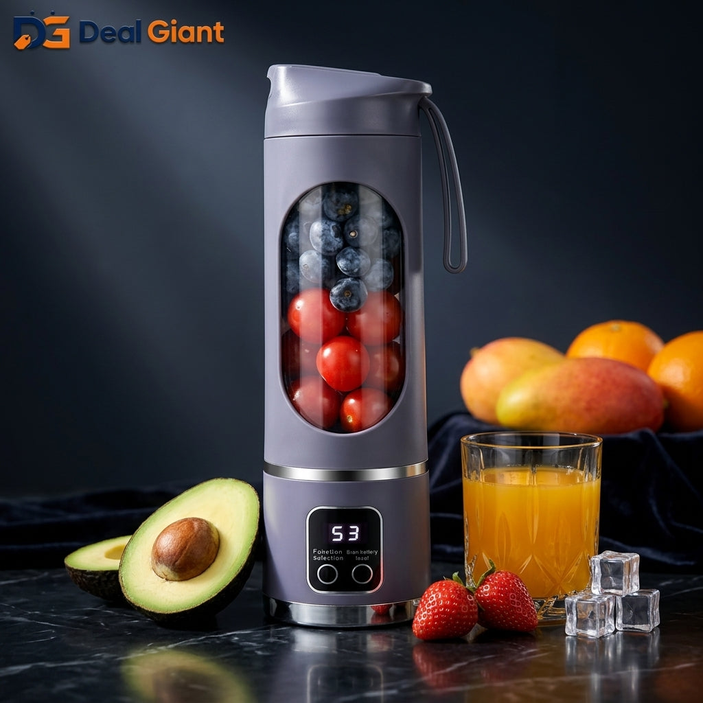 Portable Juicing Cup 10 Blades USB Rechargeable Mini Blender | BINRZQ