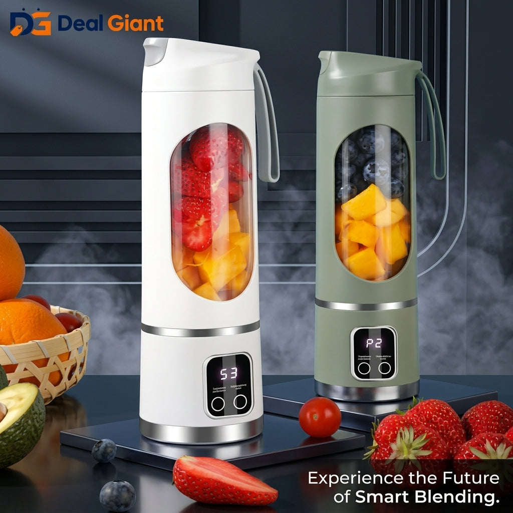 Portable Juicing Cup 10 Blades USB Rechargeable Mini Blender | BINRZQ